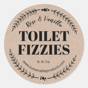 Étiquettes de toilette Fizzy