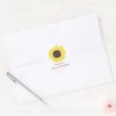 Étiquettes de tournesol pour articles artisanaux (Enveloppe)