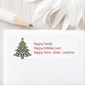 Étiquettes de vacances celtes (En situation)