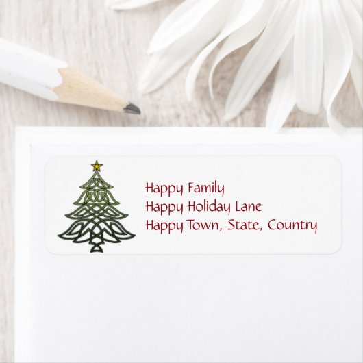 Étiquettes de vacances celtes (En situation)