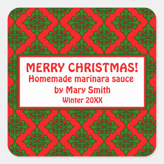 Étiquettes de vacances pour cadeaux maison (Devant)