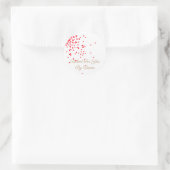 Étiquettes de vacances Red Confetti (Sac)