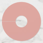 Étiquettes de verre à vin à impression marbre rose (Dos)