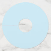 Étiquettes de verre à vin à motif de marbre simulé (Dos)