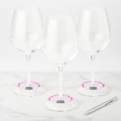 Étiquettes de verre à vin avec code QR personnalis (Lot)