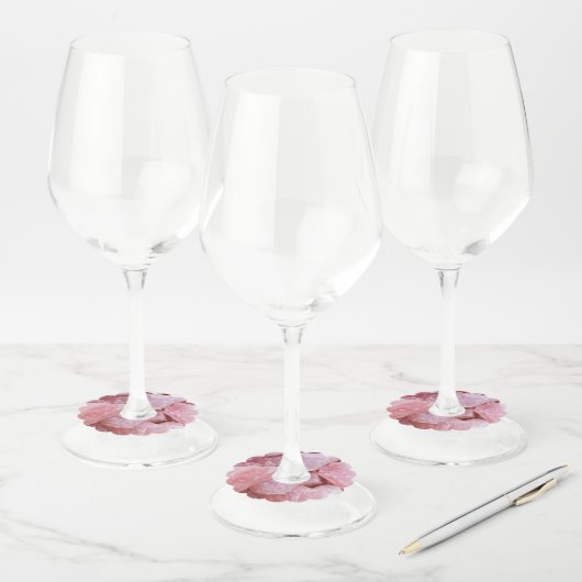 Étiquettes de verre à vin en papier gemme de crist (Lot)