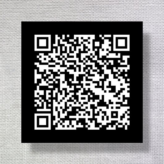 Étiquettes de vêtements en tissu avec code QR noir