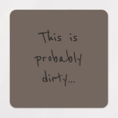 Étiquettes de vêtements humoristiques (Design 2)