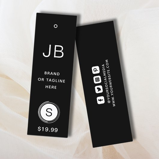 Étiquettes de vêtements Monogramme Petite entrepri