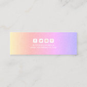 Étiquettes de vêtements Petite entreprise Arc-en-c (Dos)