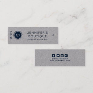 Étiquettes de vêtements Petite entreprise Argent