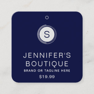 Étiquettes de vêtements Petite entreprise Bleu Arg