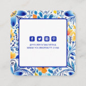 Étiquettes de vêtements Petite entreprise Bleu Jau (Dos)