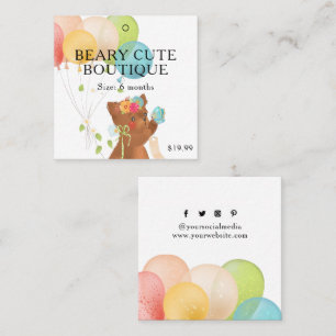 Étiquettes de vêtements Petite entreprise Cute béb