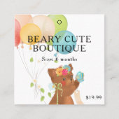 Étiquettes de vêtements Petite entreprise Cute béb (Devant)