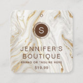 Étiquettes de vêtements Petite entreprise Élégant (Devant)