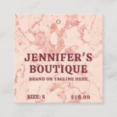 Étiquettes de vêtements Petite entreprise Élégant  (Devant)