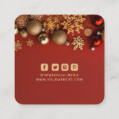 Étiquettes de vêtements Petite entreprise Festive  (Dos)