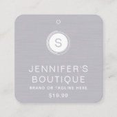 Étiquettes de vêtements Petite entreprise Gris Bla (Devant)