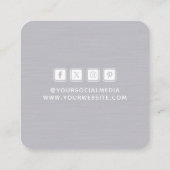 Étiquettes de vêtements Petite entreprise Gris Bla (Dos)