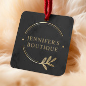 Étiquettes de vêtements Petite entreprise Gris Or