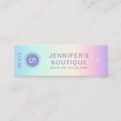 Étiquettes de vêtements Petite entreprise Iridesce (Devant)