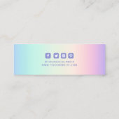 Étiquettes de vêtements Petite entreprise Iridesce (Dos)