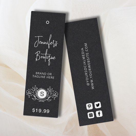 Étiquettes de vêtements Petite entreprise Kraft Pr