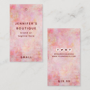 Étiquettes de vêtements Petite entreprise Luxe Pri