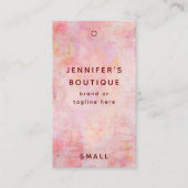 Étiquettes de vêtements Petite entreprise Luxe Pri (Devant)