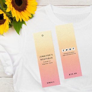 Étiquettes de vêtements Petite entreprise Luxe Pri