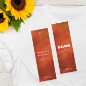 Étiquettes de vêtements Petite entreprise Luxe Pri