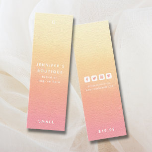 Étiquettes de vêtements Petite entreprise Luxe Pri