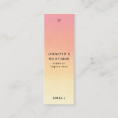 Étiquettes de vêtements Petite entreprise Luxe Pri (Devant)