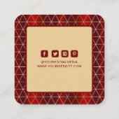 Étiquettes de vêtements Petite entreprise Luxe Rou (Dos)