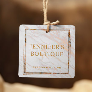 Étiquettes de vêtements Petite entreprise Marbre d