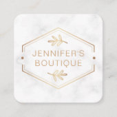 Étiquettes de vêtements Petite entreprise Marbre O (Devant)