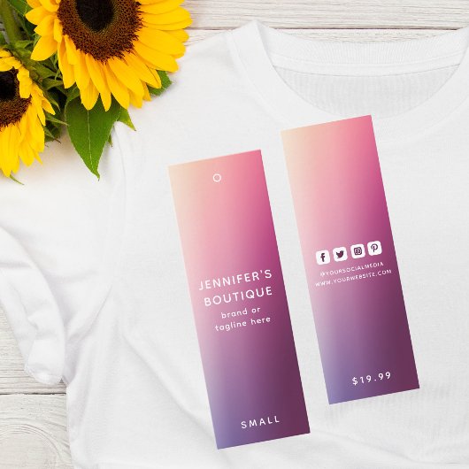 Étiquettes de vêtements Petite entreprise Moderne 