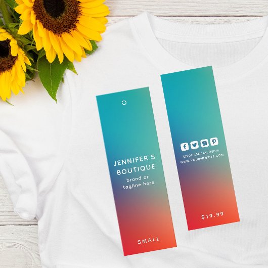 Étiquettes de vêtements Petite entreprise Moderne 