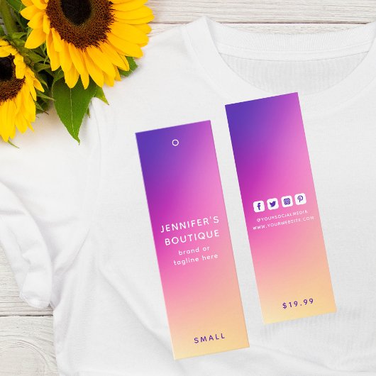 Étiquettes de vêtements Petite entreprise Moderne 