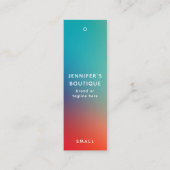 Étiquettes de vêtements Petite entreprise Moderne  (Devant)