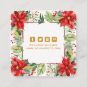 Étiquettes de vêtements Petite entreprise Noël Flo (Dos)