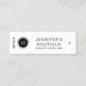 Étiquettes de vêtements Petite entreprise Noir Bla (Devant)