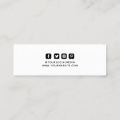 Étiquettes de vêtements Petite entreprise Noir Bla (Dos)