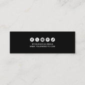 Étiquettes de vêtements Petite entreprise Noir Pri (Dos)