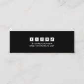 Étiquettes de vêtements Petite entreprise Noir Pri (Dos)