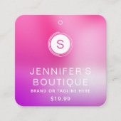 Étiquettes de vêtements Petite entreprise Ombre ro (Devant)