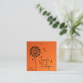 Étiquettes de vêtements Petite entreprise Orange F (Debout devant)