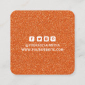 Étiquettes de vêtements Petite entreprise Orange P (Dos)