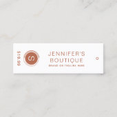 Étiquettes de vêtements Petite entreprise Prix Bro (Devant)